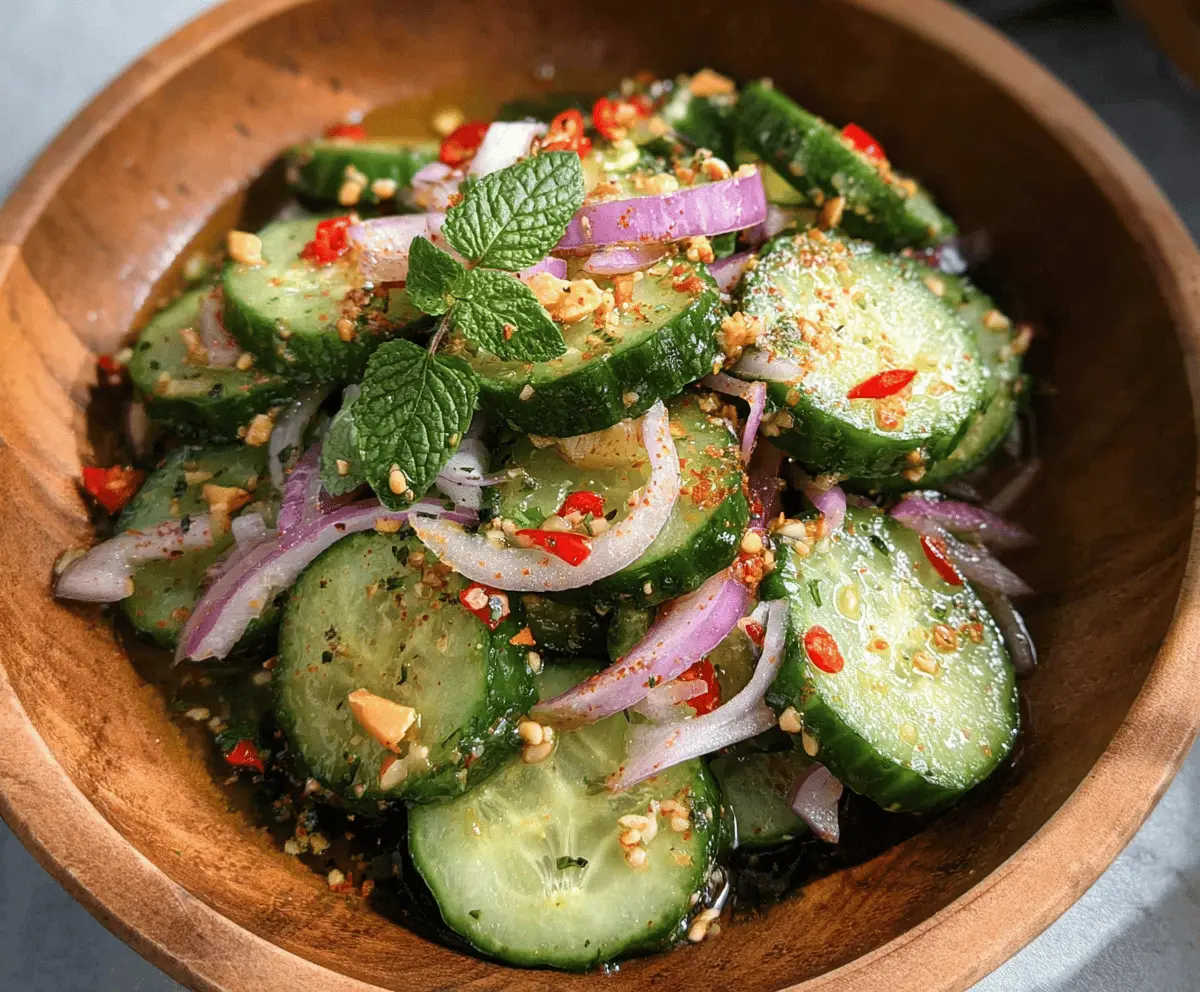Fresh Thai Cucumber Salad Recipe