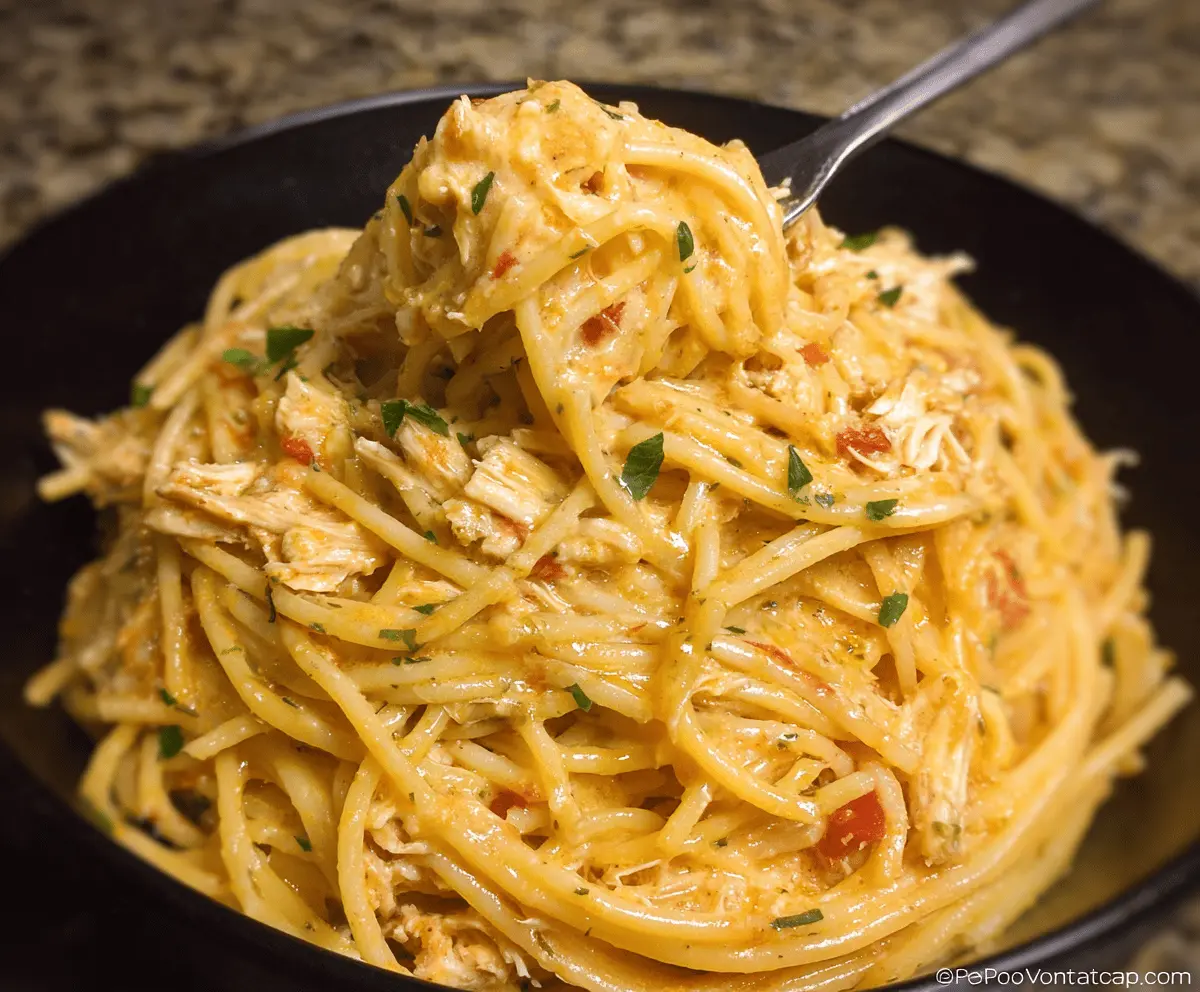 Easy Crockpot Chicken Spaghetti Recipe for Busy Weeknights