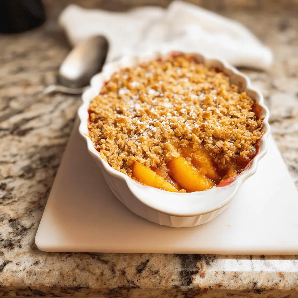 Easy Homemade Peach Crisp Recipe