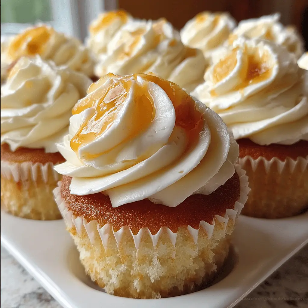 Honey Peach Cream Cheese Cupcakes Recipe