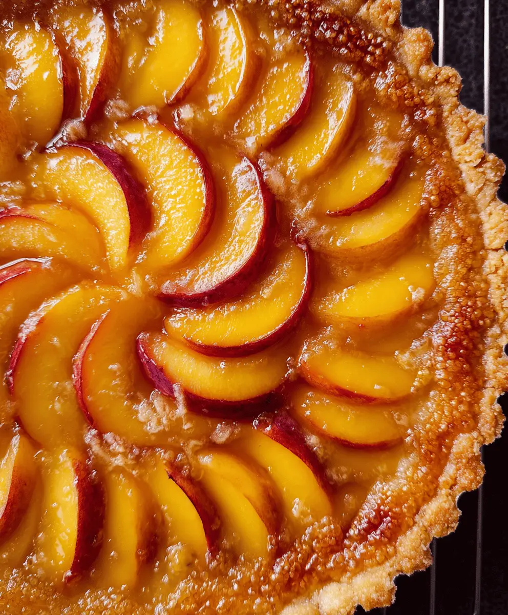 Easy Peach Tart Recipe with Fresh Fruit