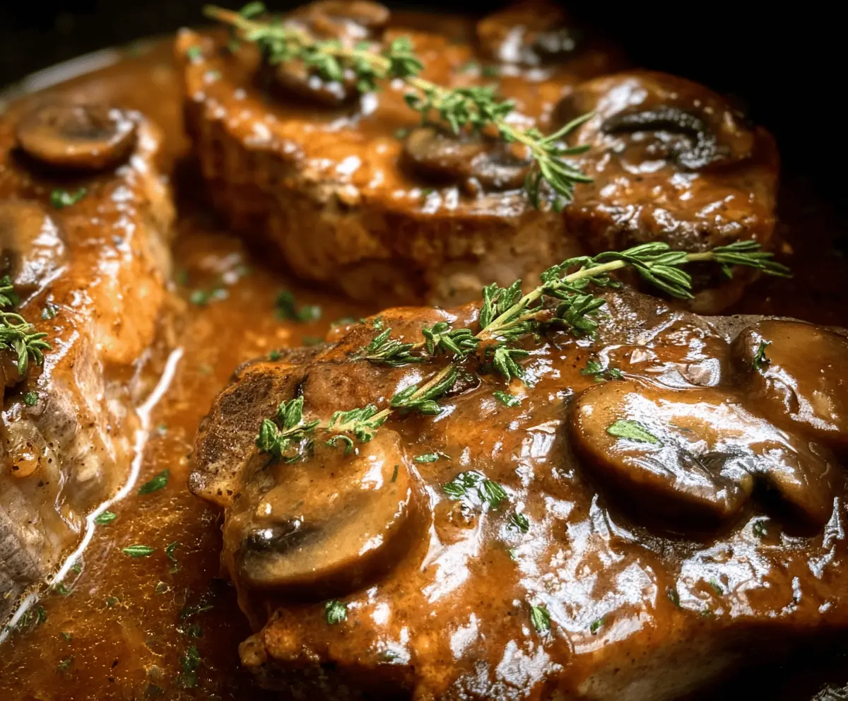 Easy Crock Pot Smothered Pork Chops Recipe