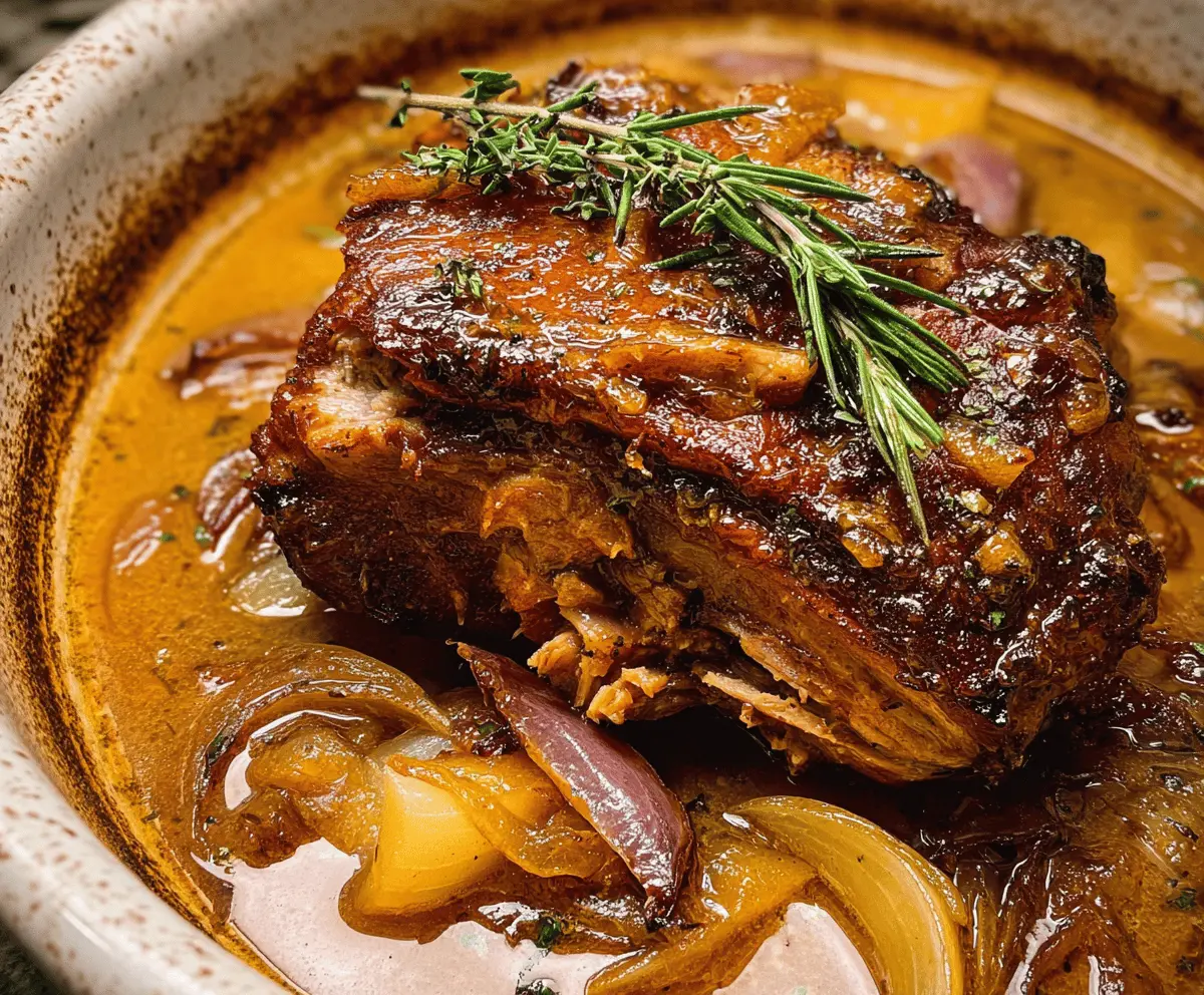 Tender Apple Cider Braised Pork Shoulder Recipe