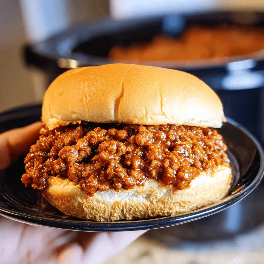 Easy Slow Cooker Sloppy Joes Recipe