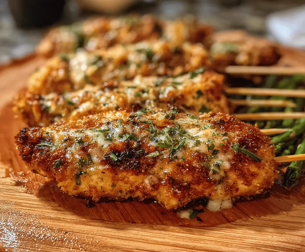 Garlic Parmesan Chicken on the Blackstone Grill