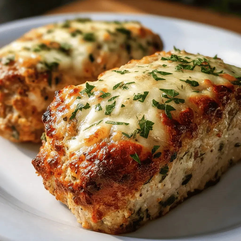 Garlic Parmesan Chicken Meatloaf That Melts in Your Mouth