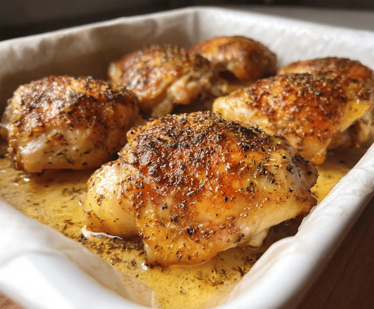 Easy 30-Minute Oven Baked Chicken Thighs