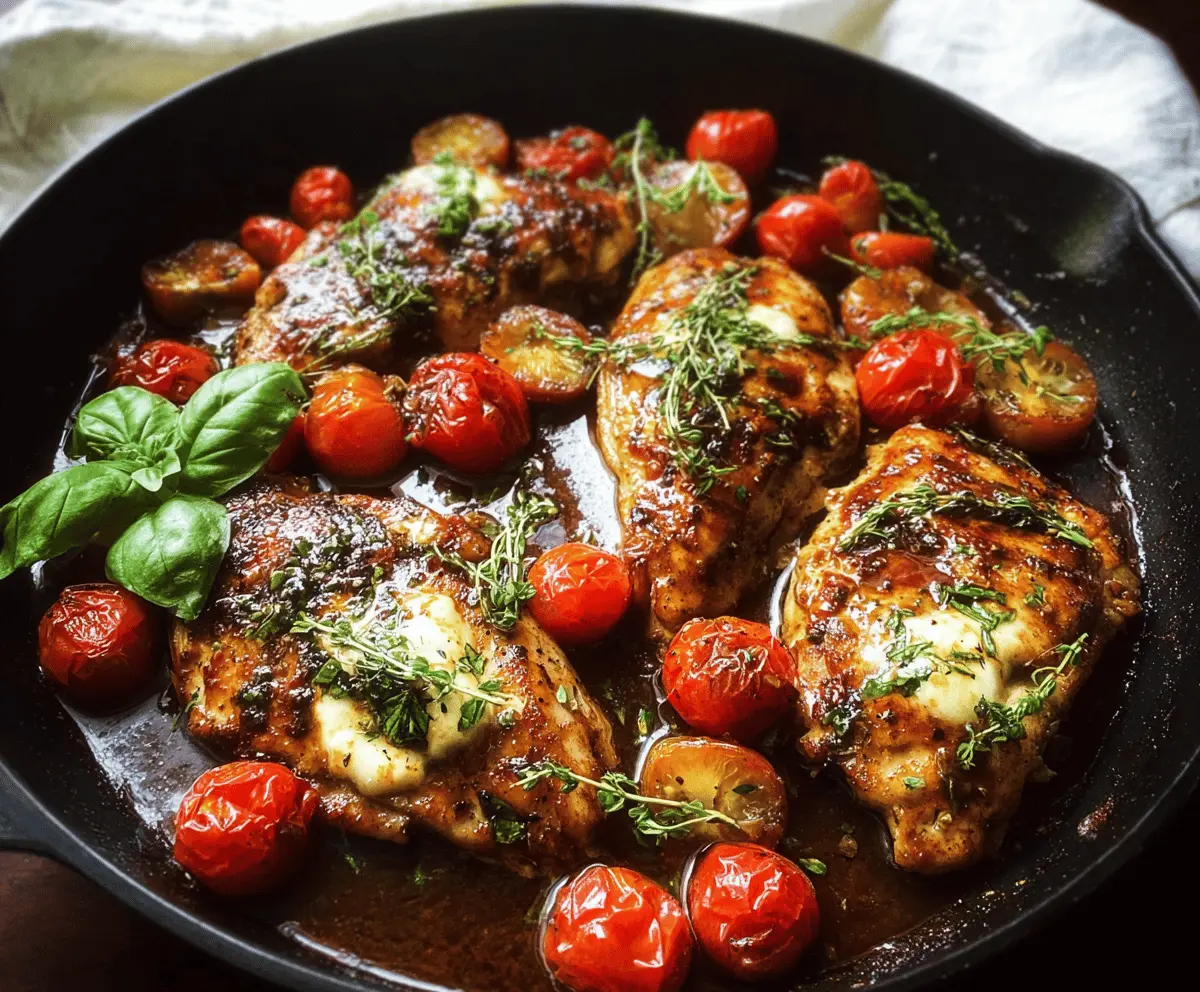 Easy One Pan Balsamic Chicken Dinner Recipe