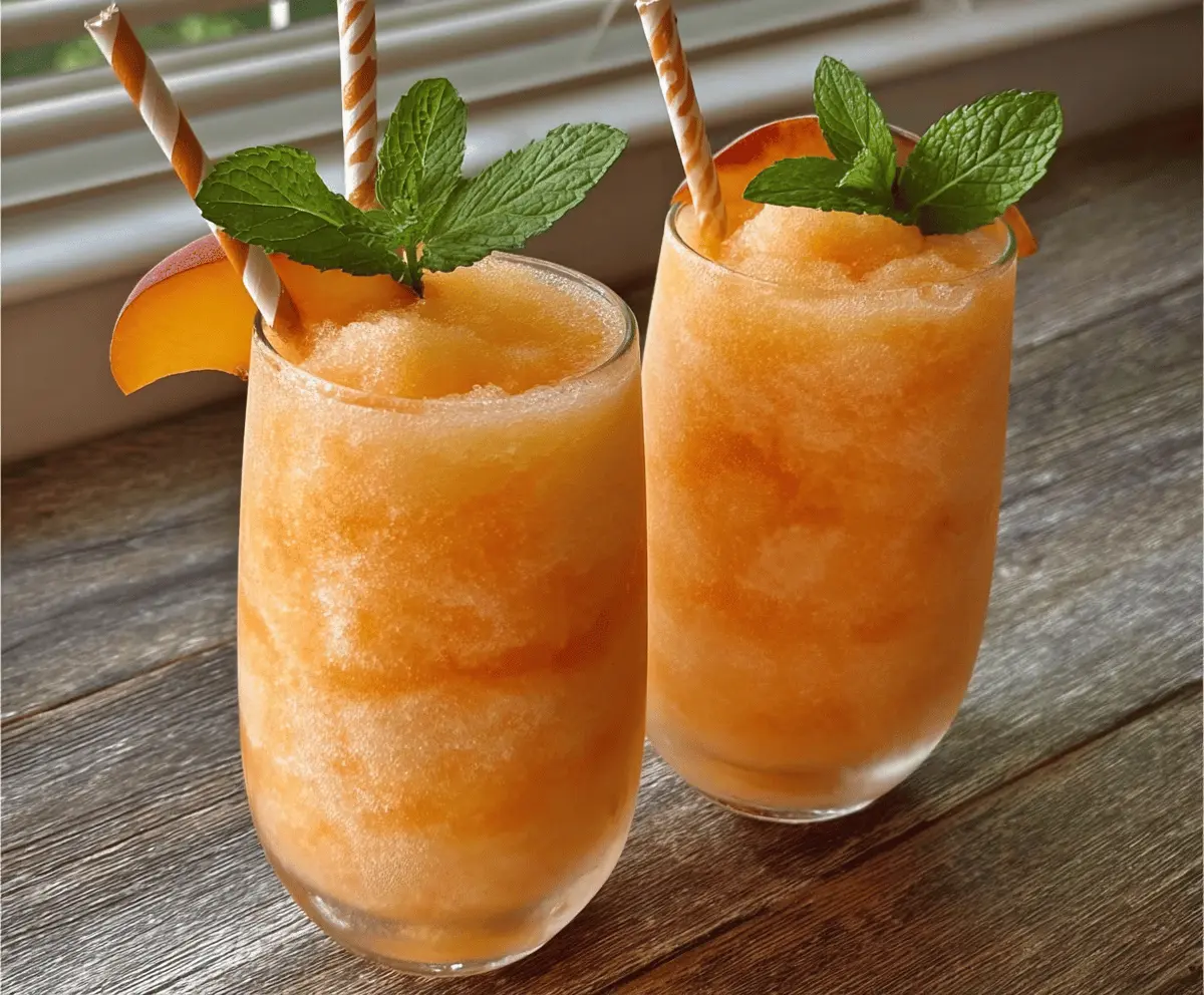 Refreshing Peach Lemonade Slush Recipe