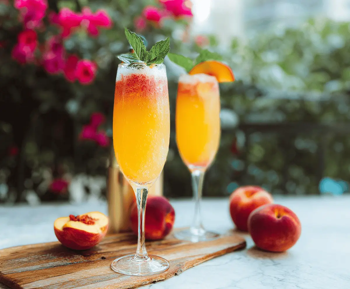 Easy Peach Bellini Recipe for Summer Cheers