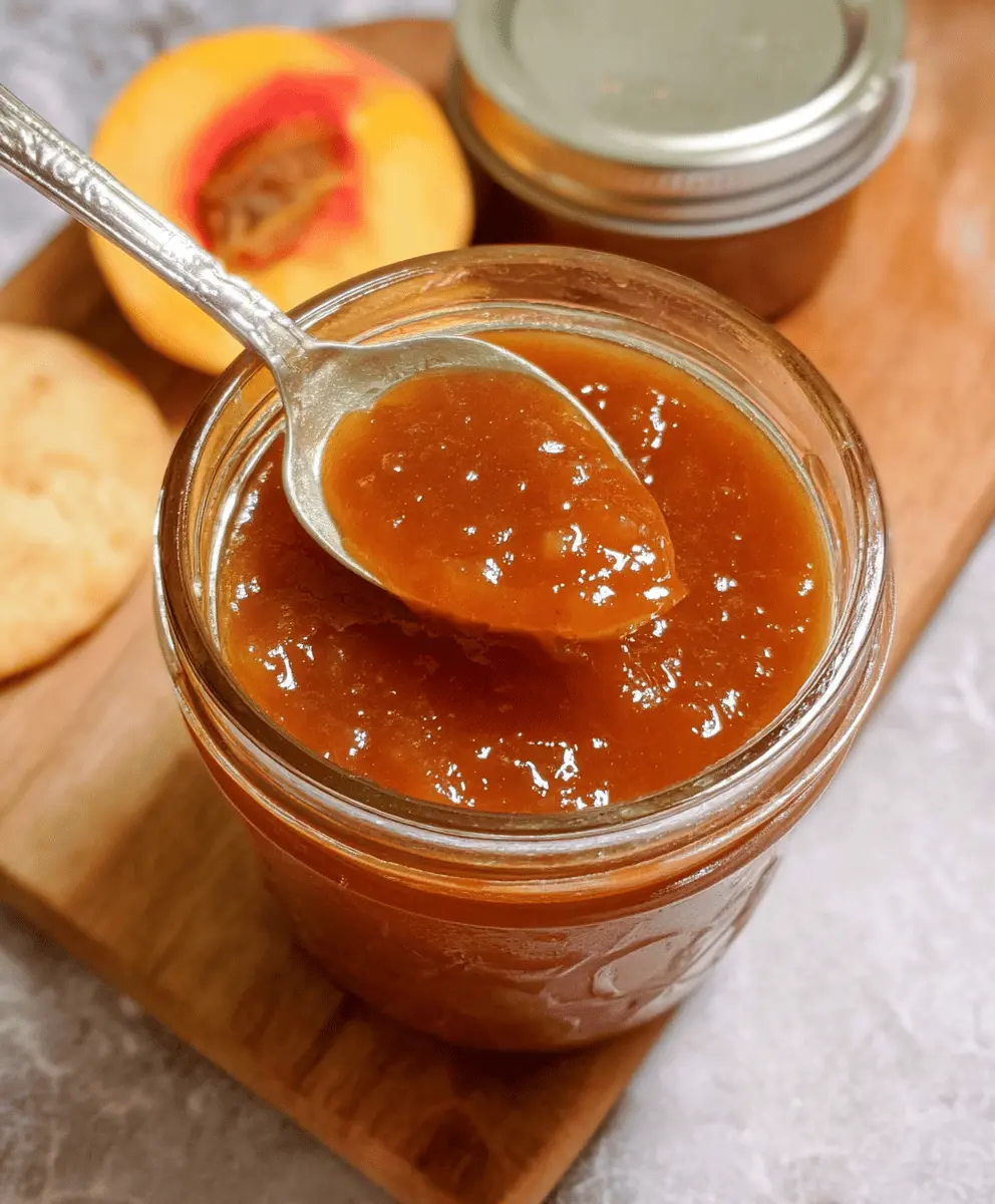 Easy Homemade Crockpot Peach Butter Recipe