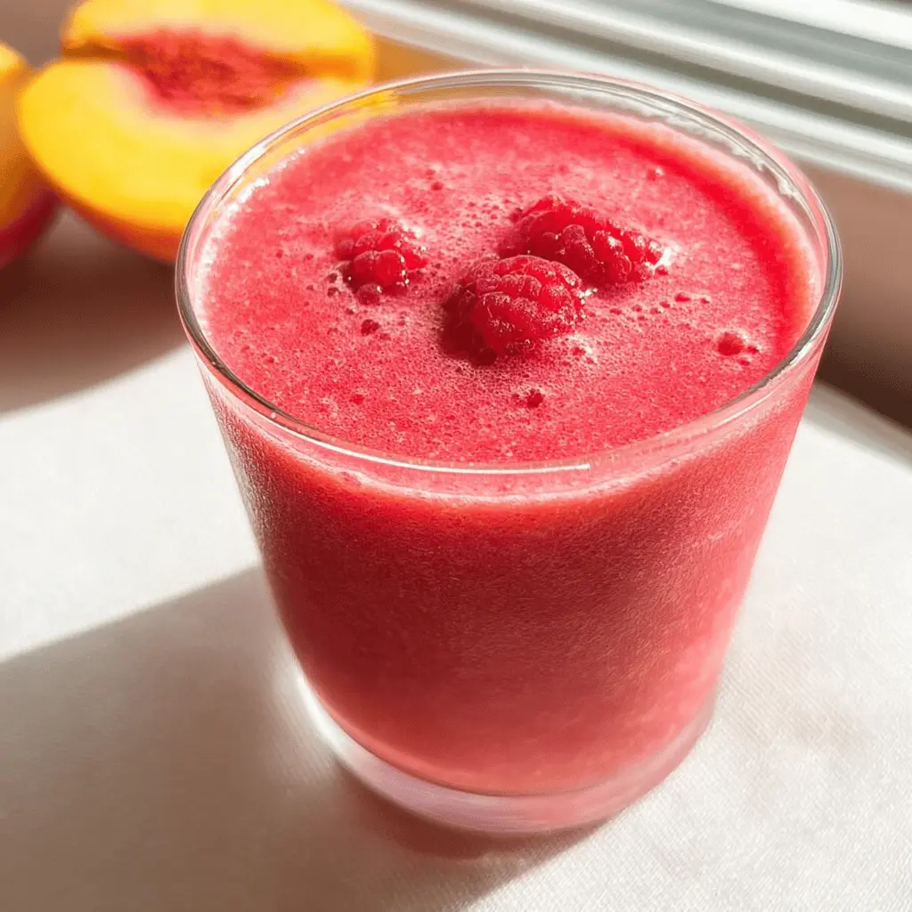 Refreshing Raspberry Peach Smoothie Recipe