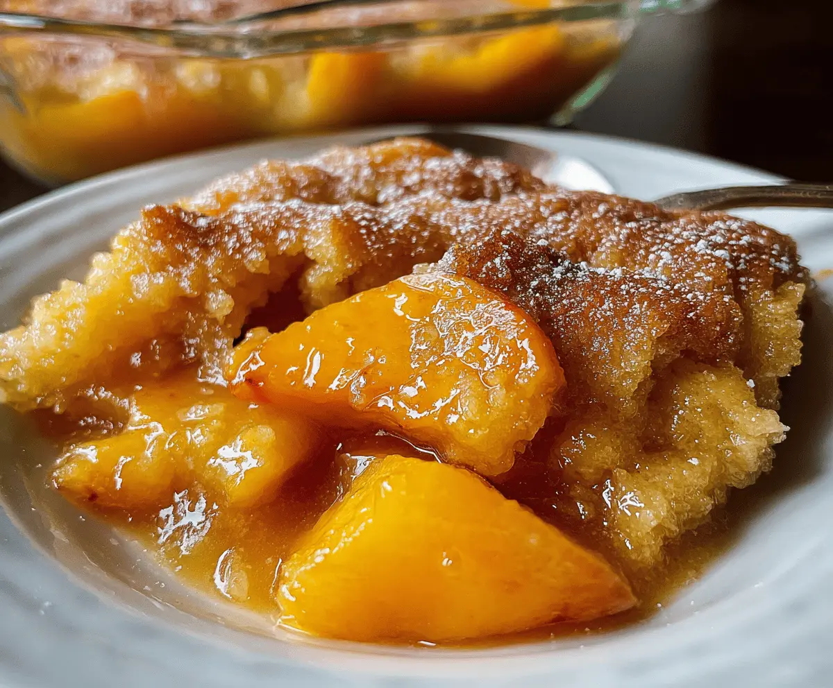 Easy Tennessee Peach Pudding Recipe