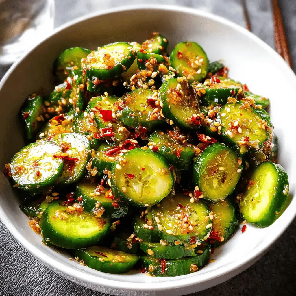 Easy Spicy Cucumber Salad Recipe