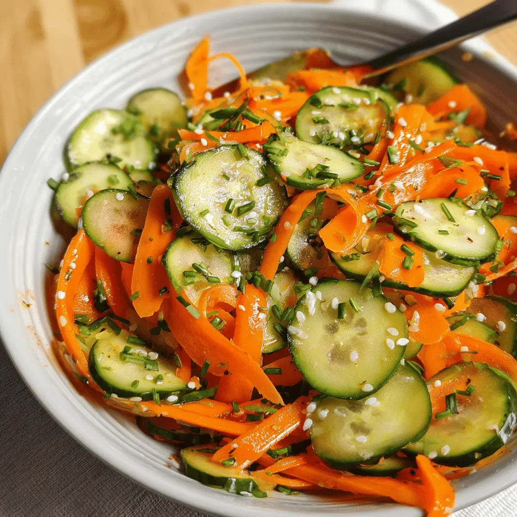 Fresh Carrot and Cucumber Salad Recipe