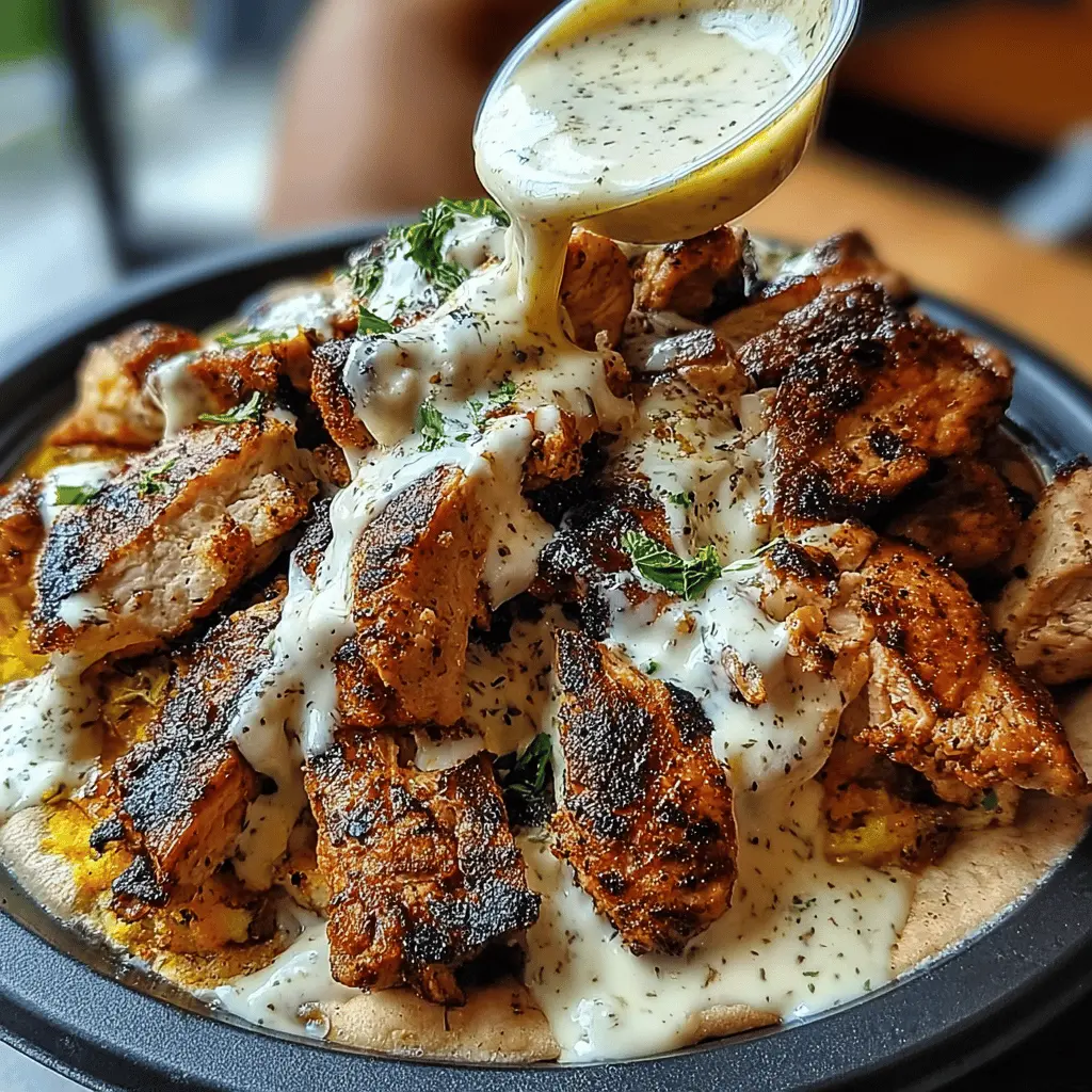 Easy Chicken Shawarma with Creamy Garlic Sauce