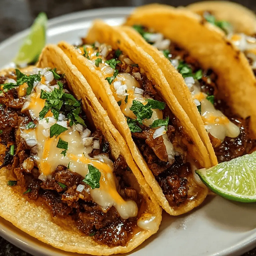 Easy Garlic Butter Honey BBQ Beef Tacos Recipe