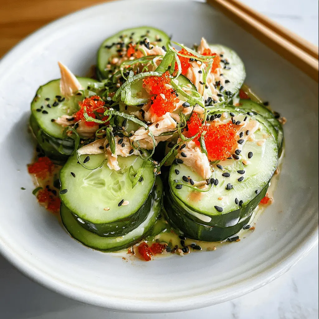 Easy California Roll Cucumber Salad Recipe