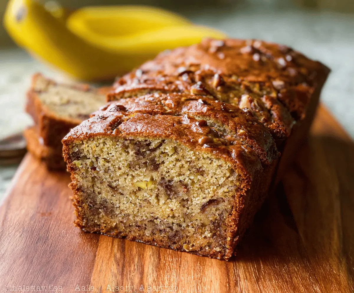 Easy Moist Banana Nut Bread Recipe