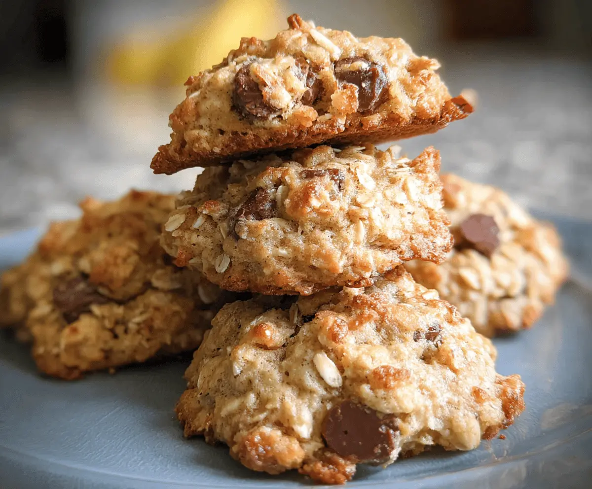 Chewy Banana Oatmeal Cookies Recipe
