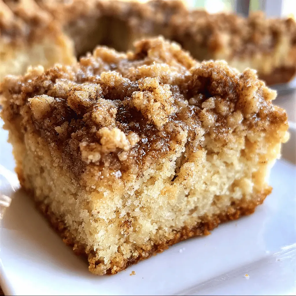 Moist Banana Crumb Coffee Cake With Streusel Topping