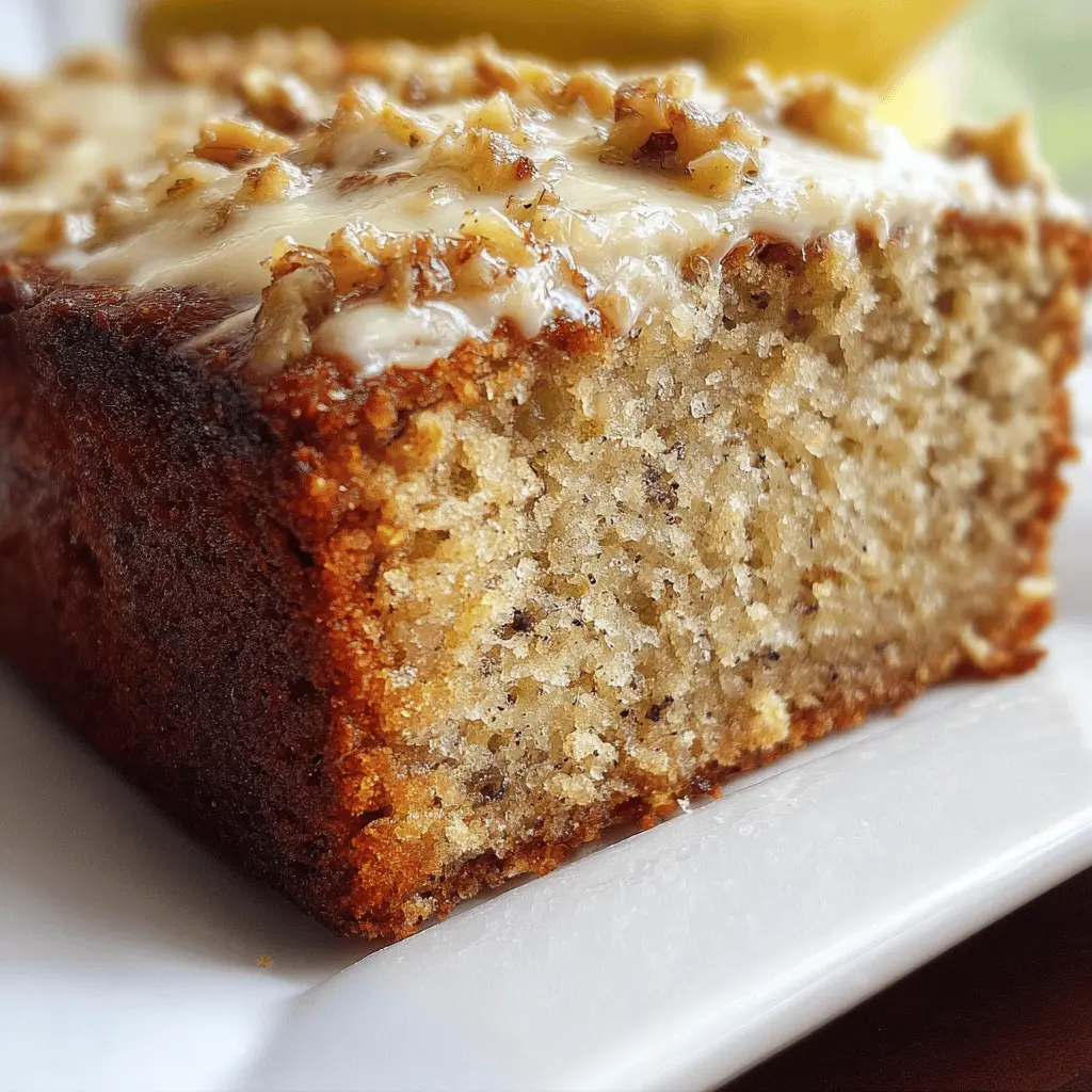 Moist and Easy Banana Bread Cake Recipe