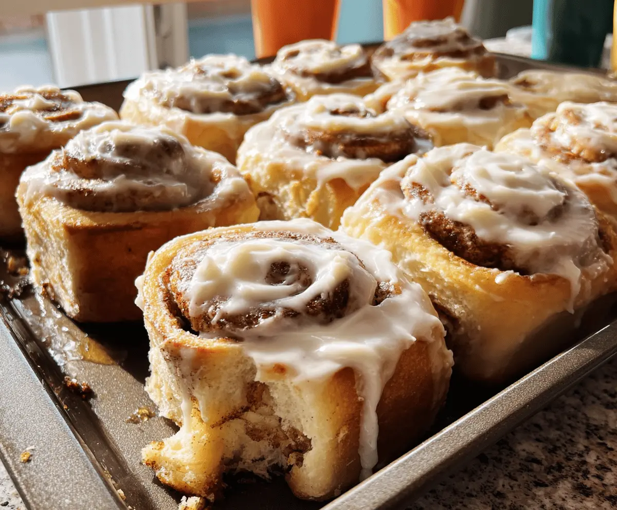 Moist Banana Bread Cinnamon Rolls with Cream Cheese Frosting