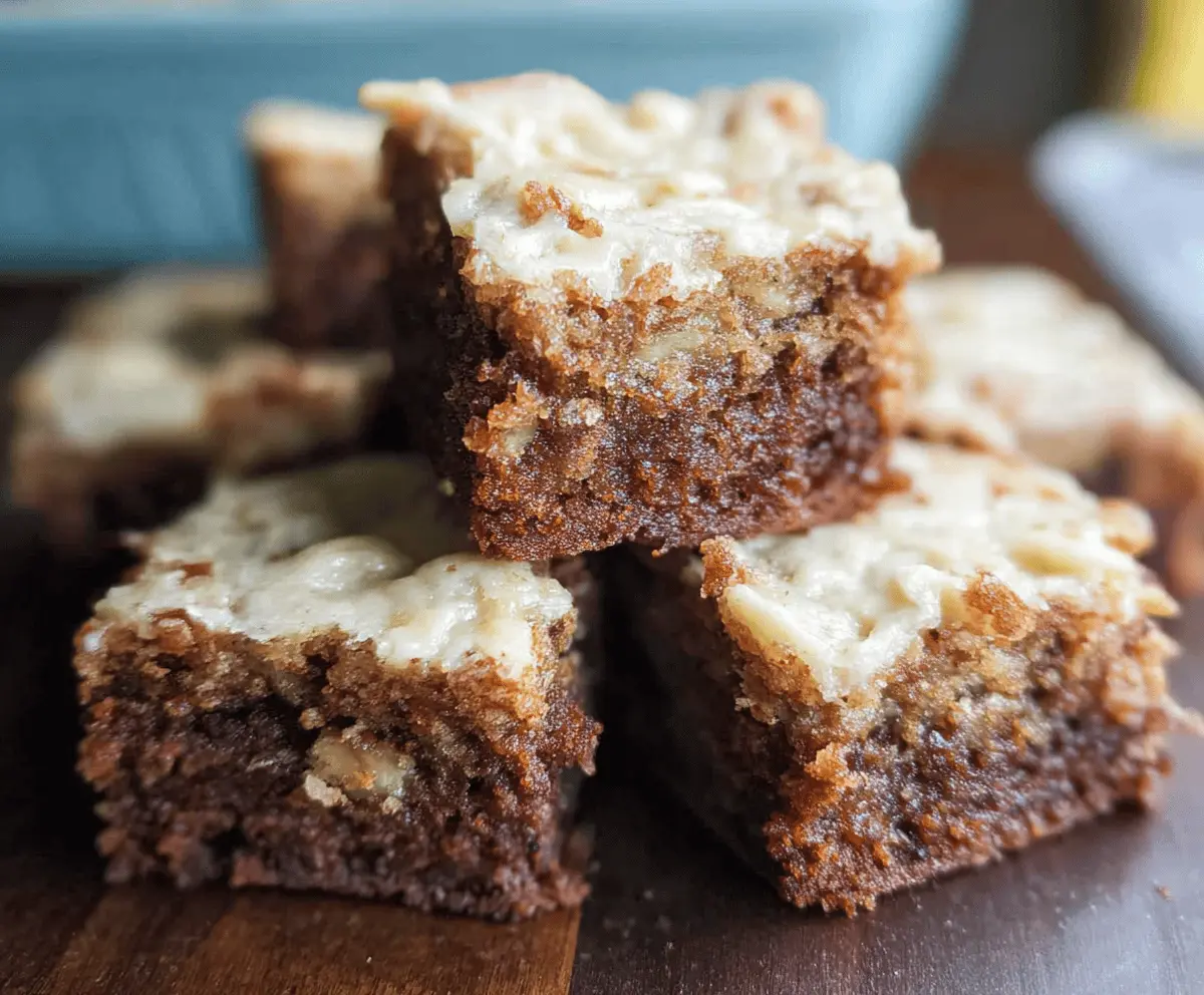 Moist Banana Bread Brownies Recipe