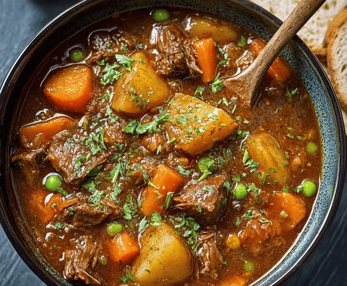 Comforting Crockpot Beef Stew