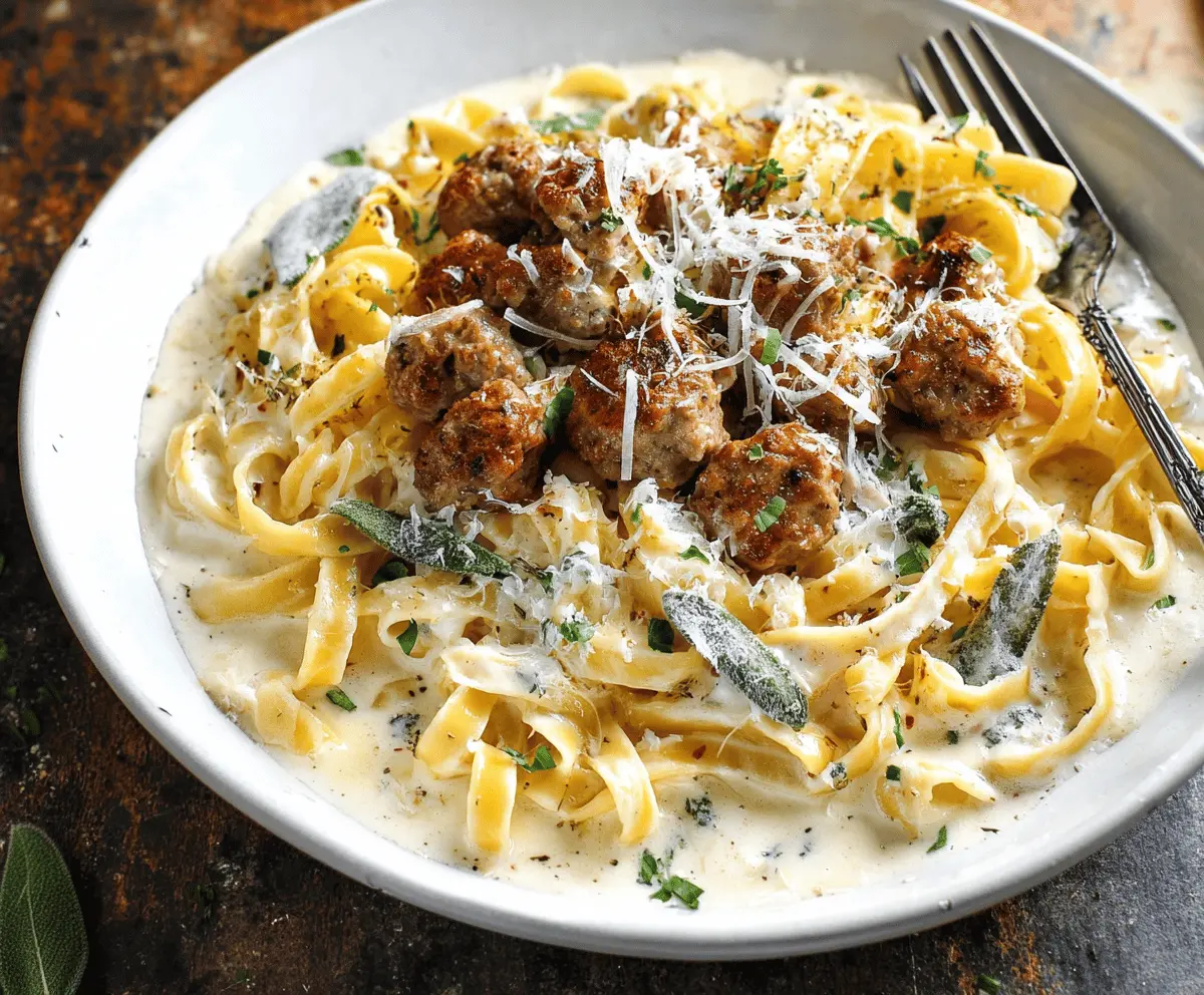 Creamy Sausage Alfredo