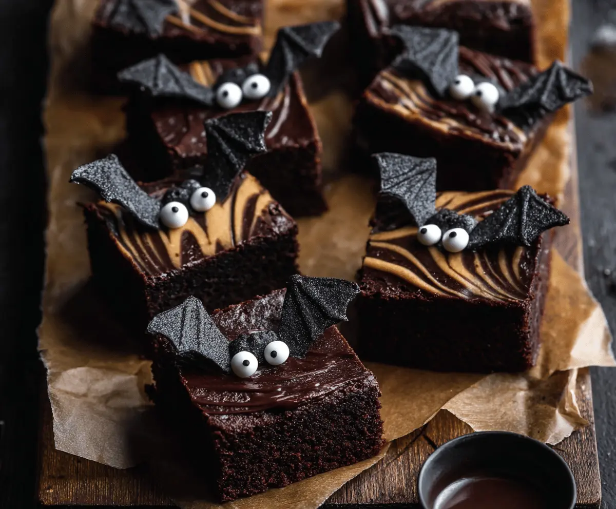 Black Bat Brownies