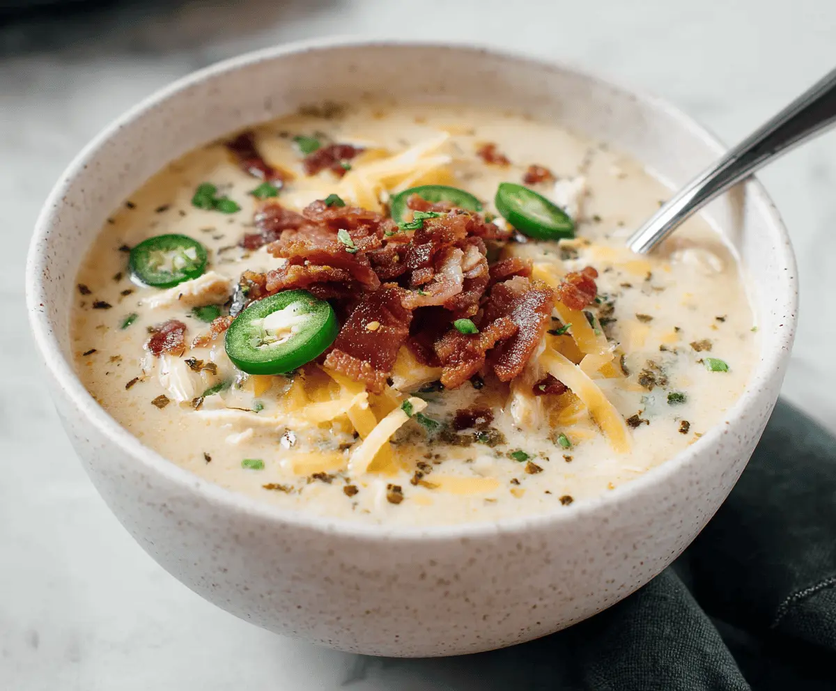 Jalapeño Popper Chicken Soup
