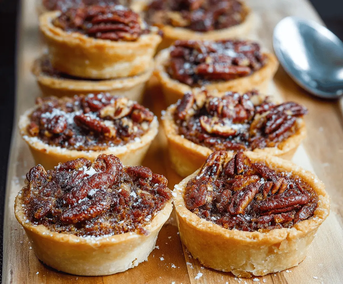 Delicious homemade pecan butter tarts with golden crust and gooey pecan filling, perfect for dessert or special occasions.