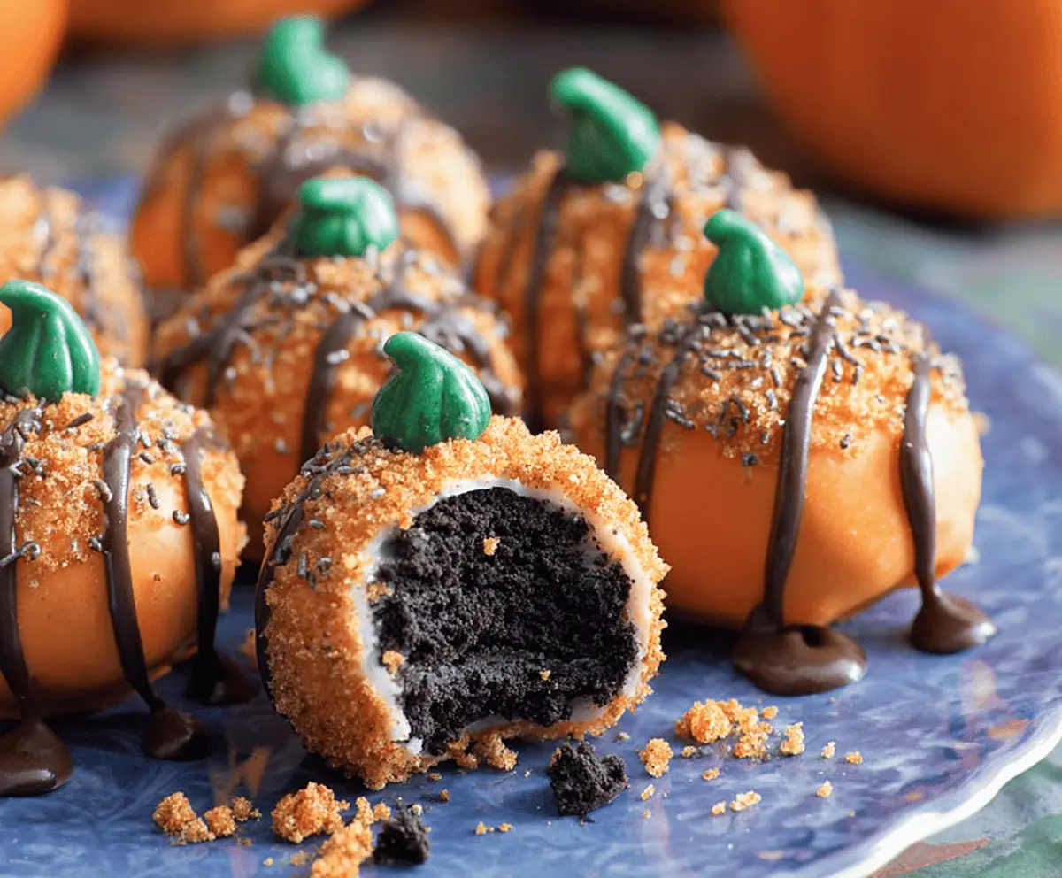 Pumpkin Oreo Truffles