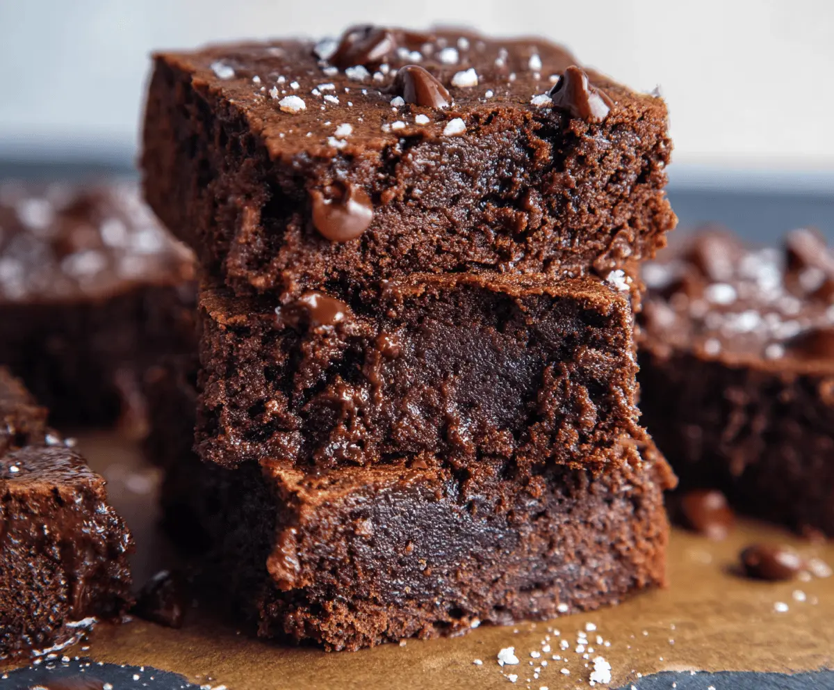 Delicious sweet potato chocolate brownies topped with nuts and served on a plate, perfect for a healthy dessert.