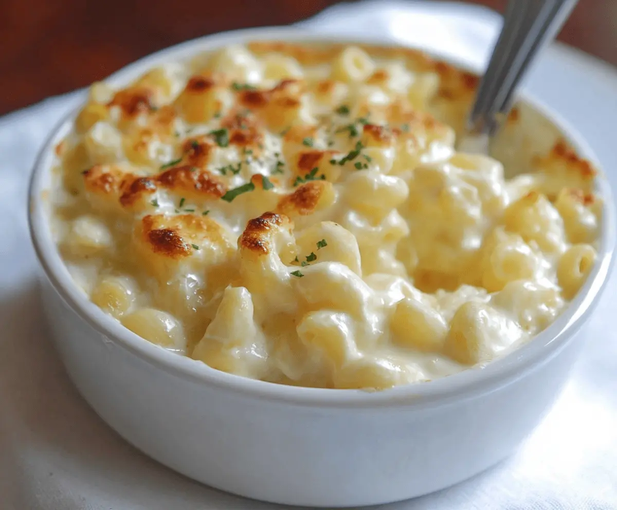 Creamy Joanna Gaines Mac and Cheese made with rich cream cheese for a comforting meal.