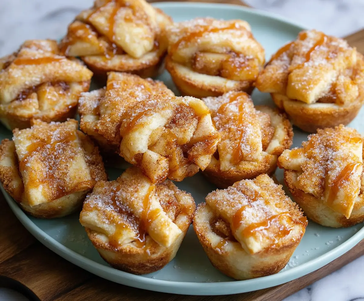Delicious homemade apple pie bites with golden crust and cinnamon filling perfect for dessert or snacks.