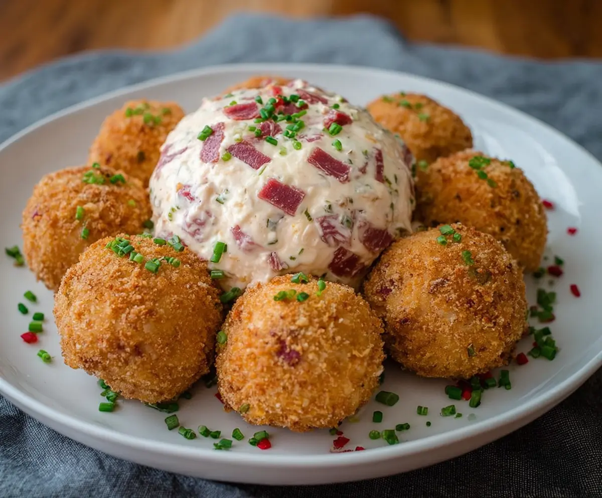 Delicious homemade Corned Beef and Cheese Balls, perfect as appetizers or snacks.