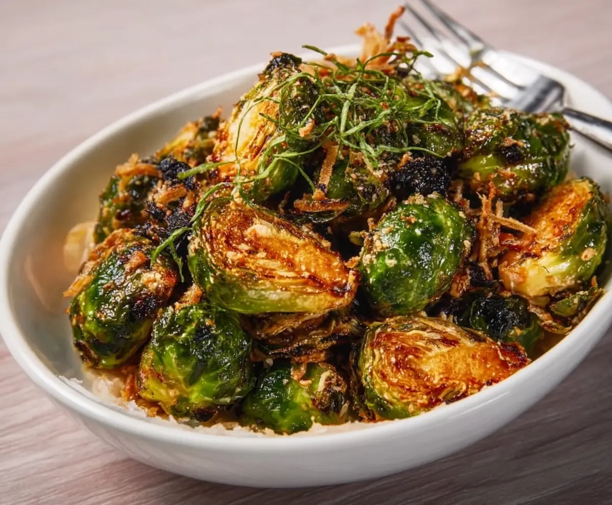Delicious Red Lobster Brussels Sprouts served as a flavorful side dish.
