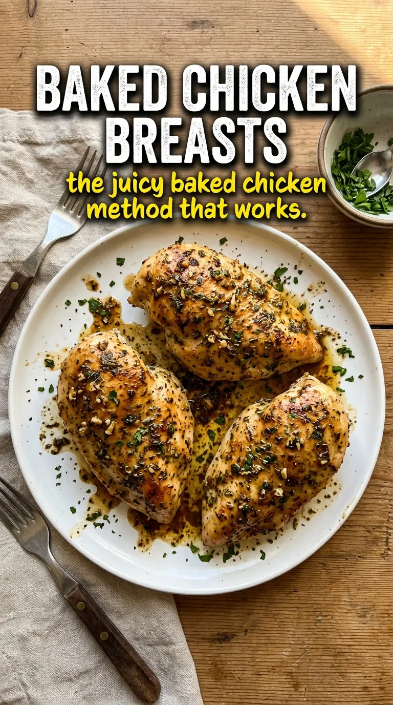 Baked Chicken Breasts golden herb-crusted juicy