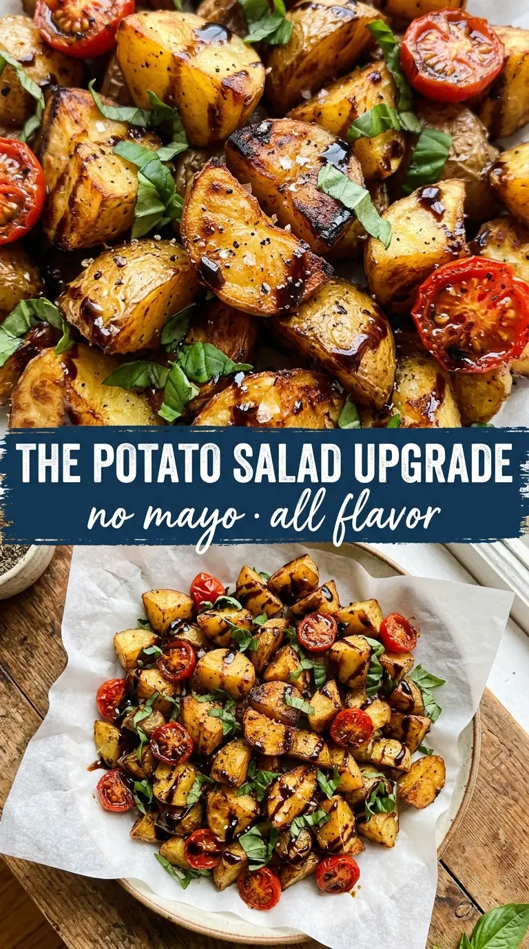 Balsamic Potato Salad glossy herby tangy