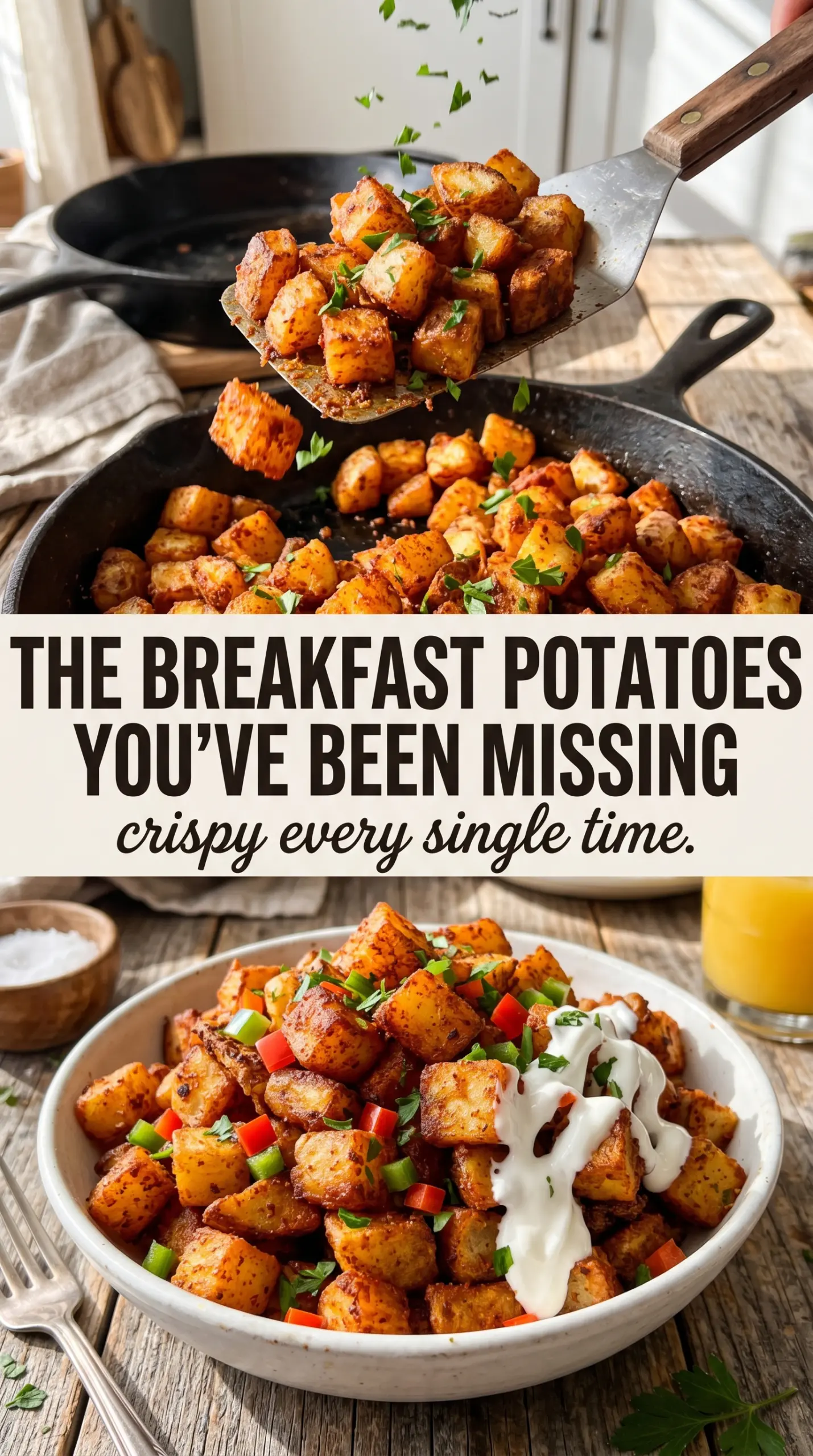 Bangin' Breakfast Potatoes crispy seasoned