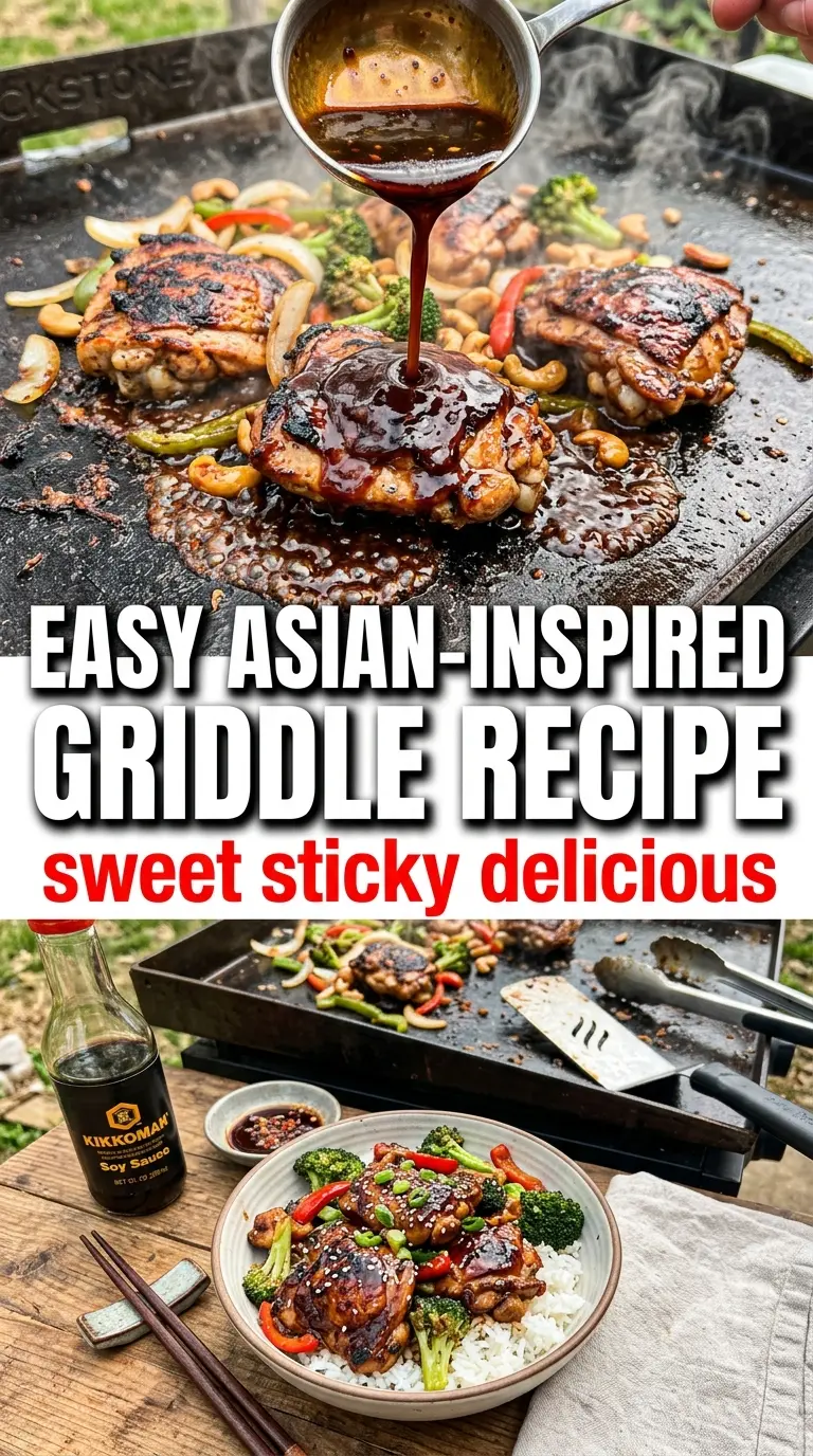 Blackstone Bourbon Chicken glossy caramelized