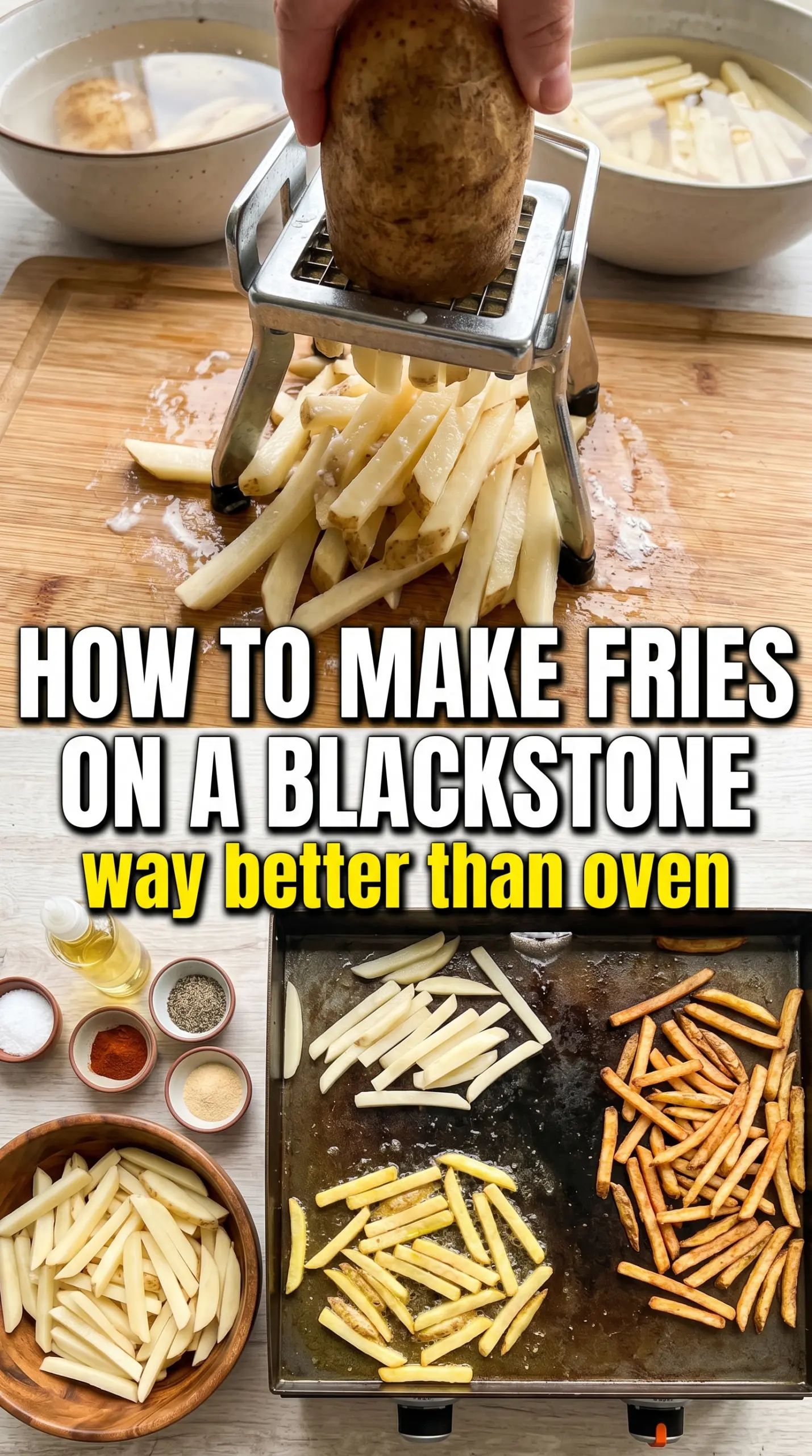 Blackstone fries crispy seasoned