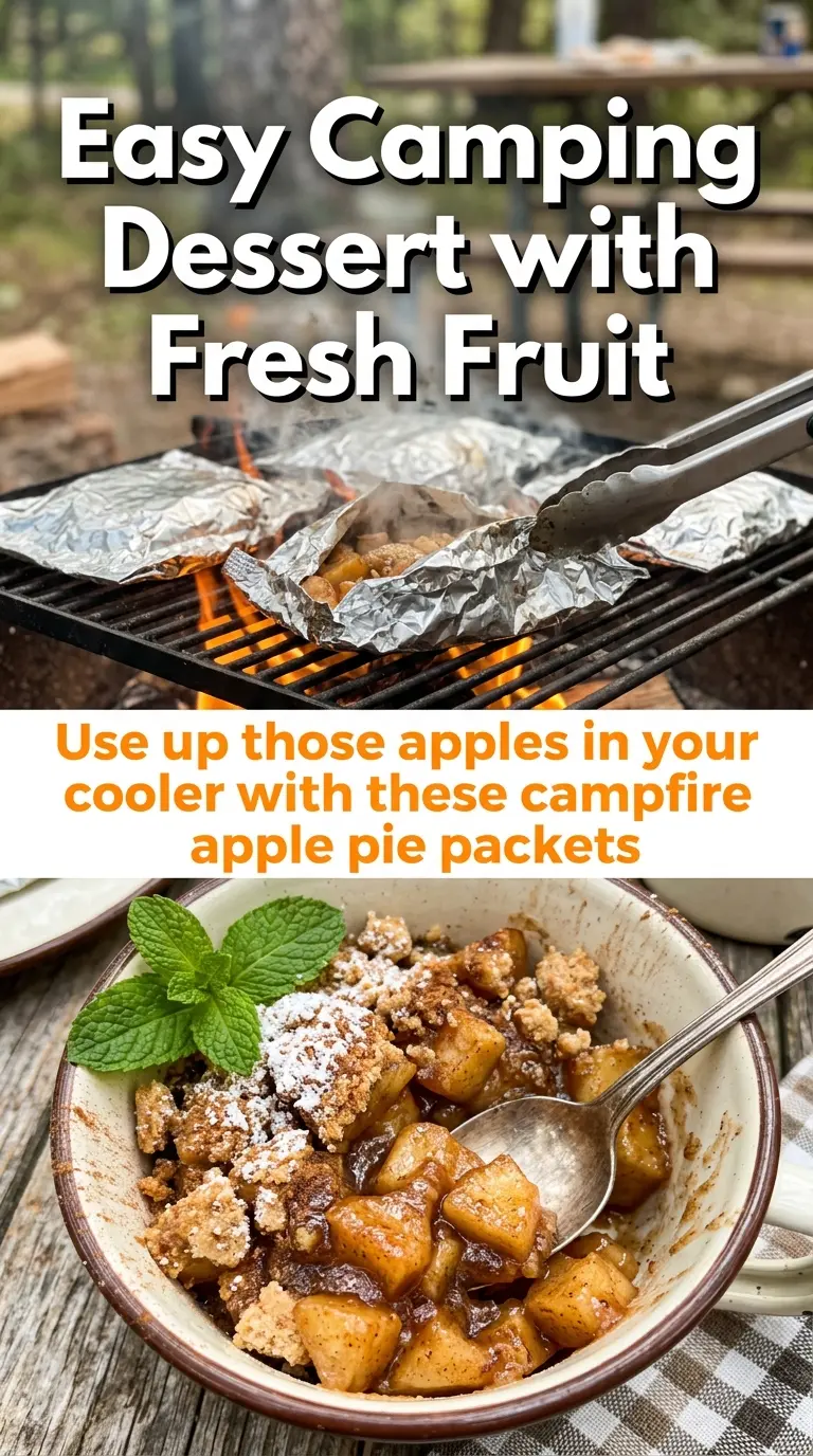 Campfire Apple Pie Packets cinnamon apples, foil dessert