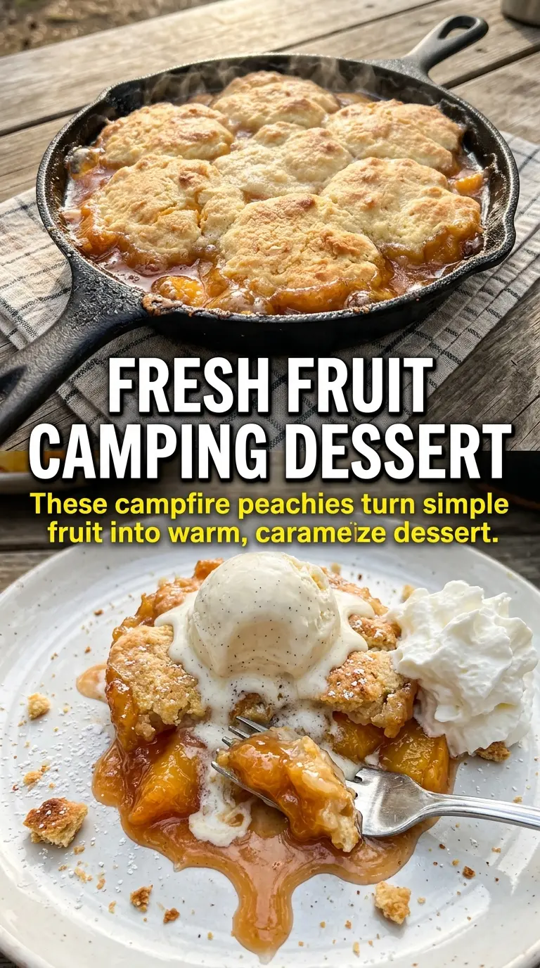 Campfire Peachies peach pie iron dessert
