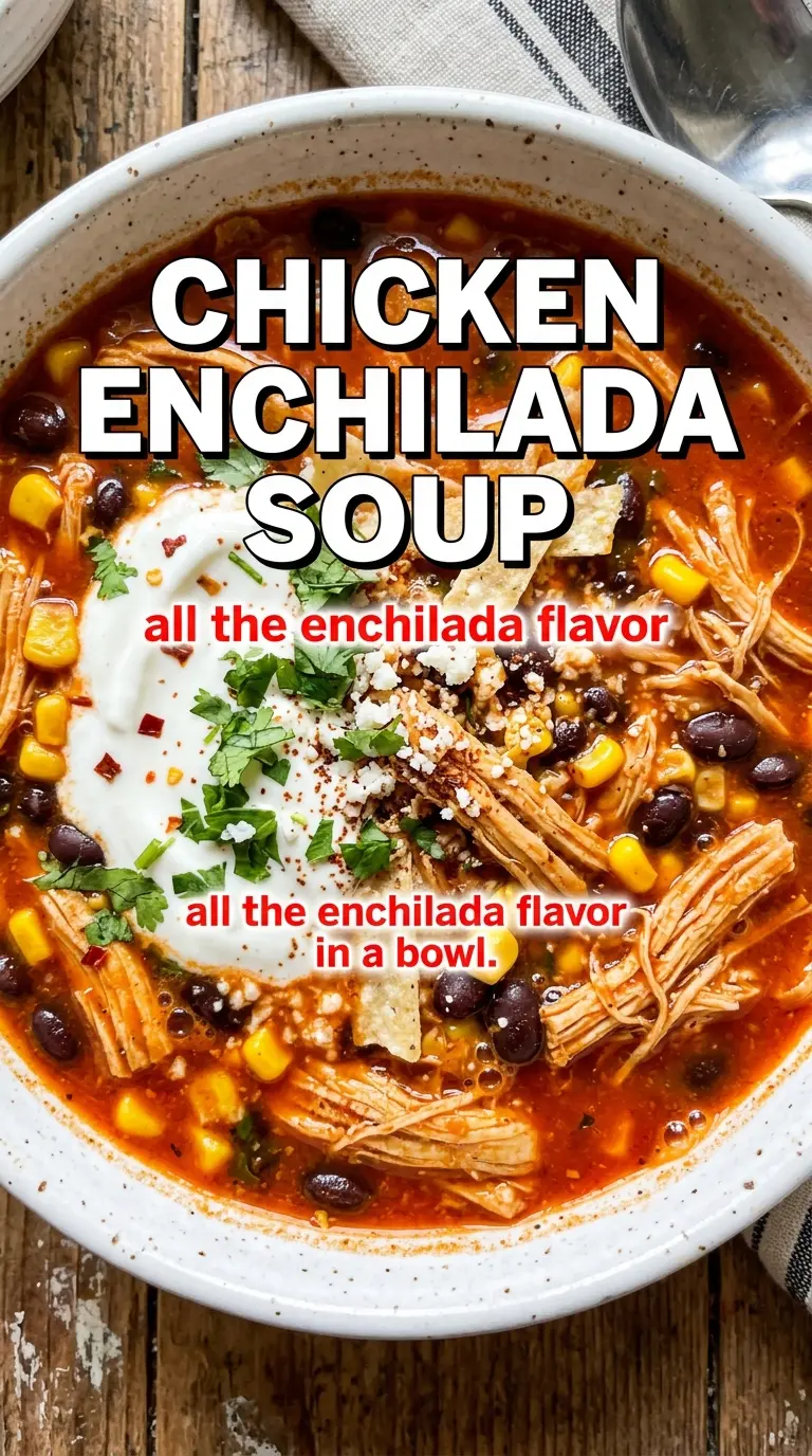 Chicken Enchilada Soup smoky cheesy