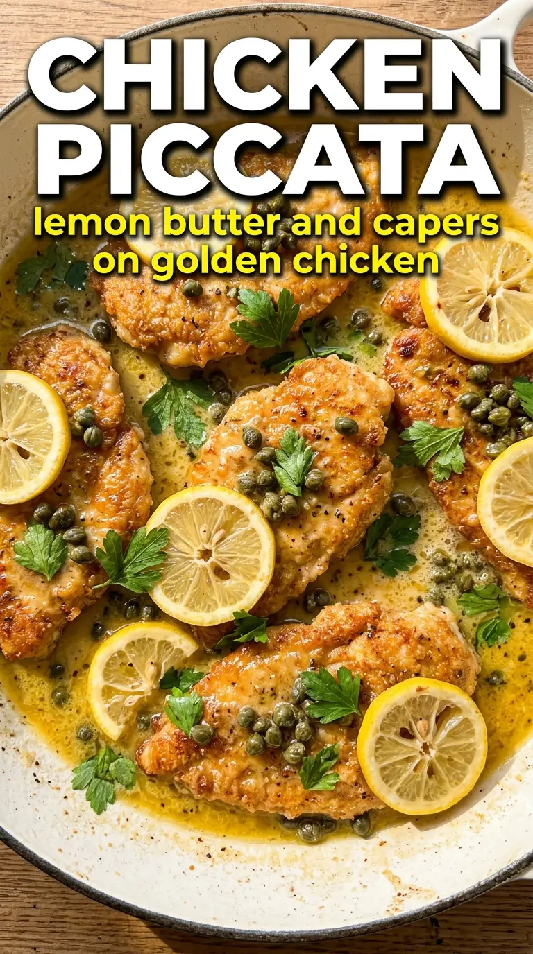 Chicken Piccata lemon caper chicken