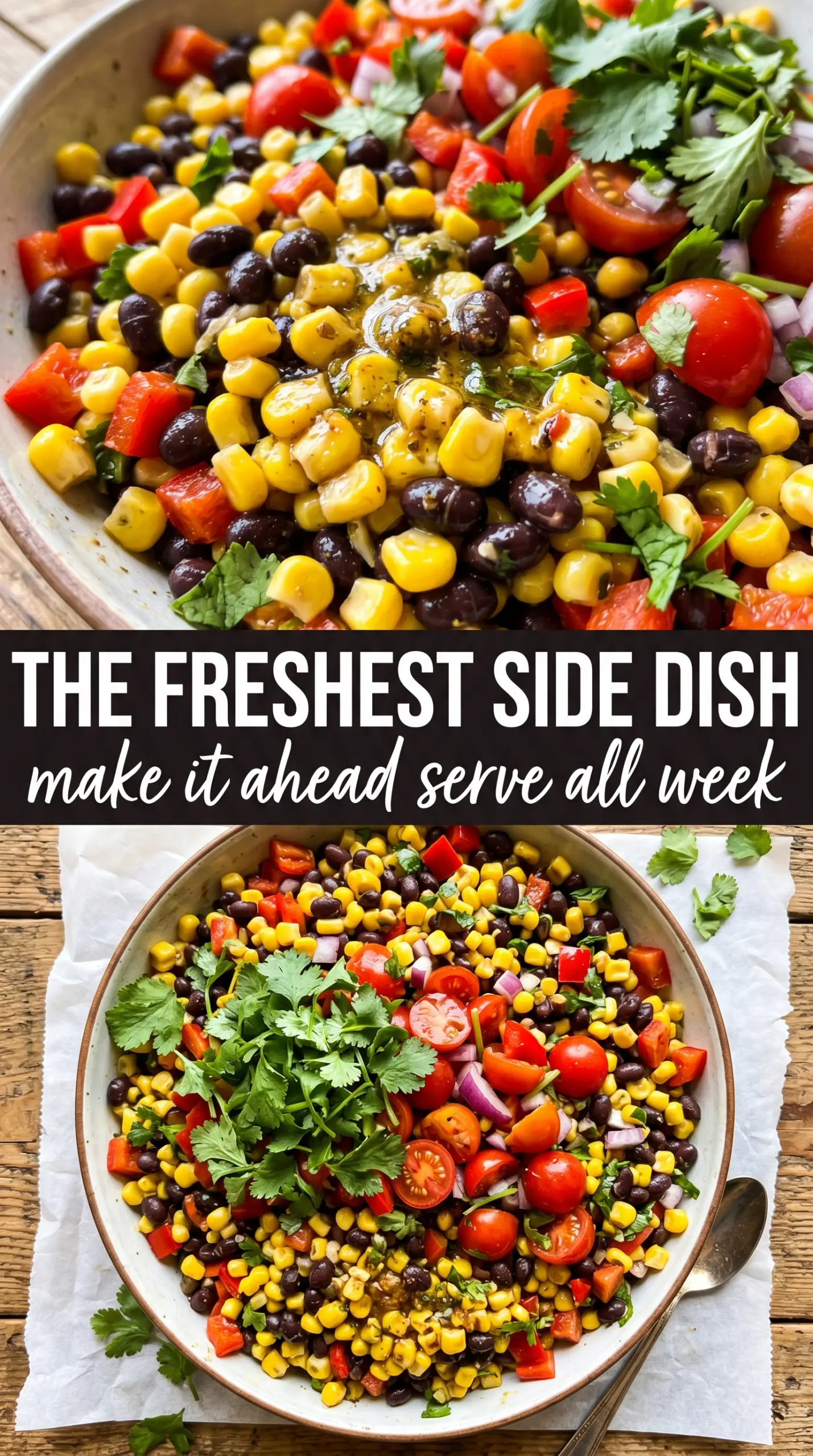 Corn and Black Bean Salad with Mexican Vinaigrette vibrant Tex-Mex salad