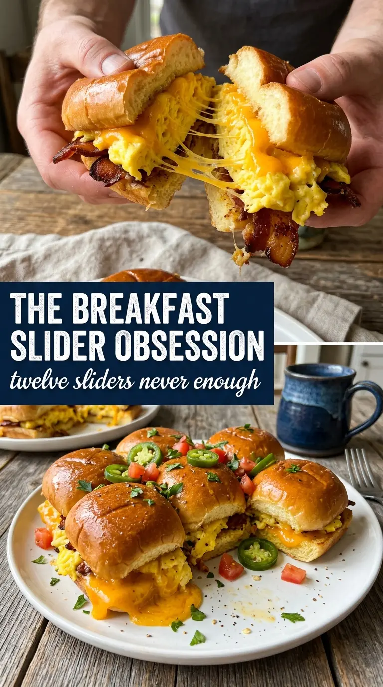 Cowboy Breakfast Sliders golden cheesy pull-apart